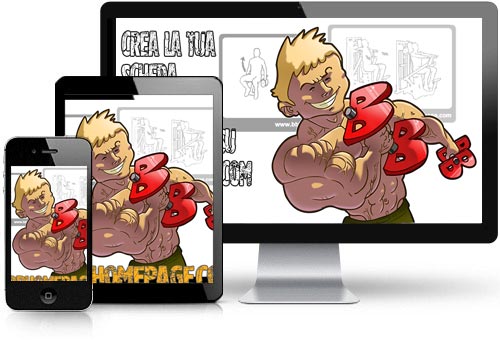 Crea la tua tabella d'allenamento con Bodybuilding HomePage: scegli esercizi, serie, ripetizioni, registra i carichi sollevati e molto altro