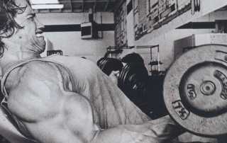 Arnold Schwarzenegger curl su inclinata