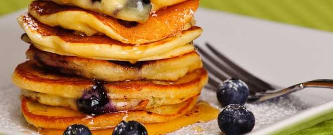 Pancake ai Mirtilli