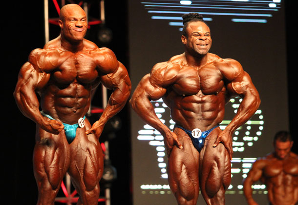 Phil Heath e Kai Greene al Mr Olympia