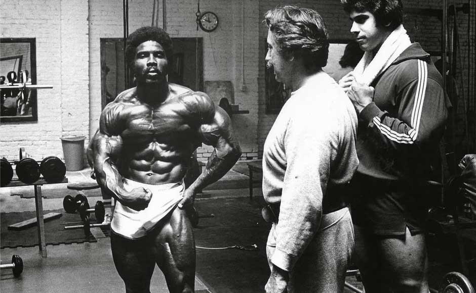 L'era d'oro del Bodybuilding: Nella foto Robby Robinson, Joe Weider e Lou Ferrigno